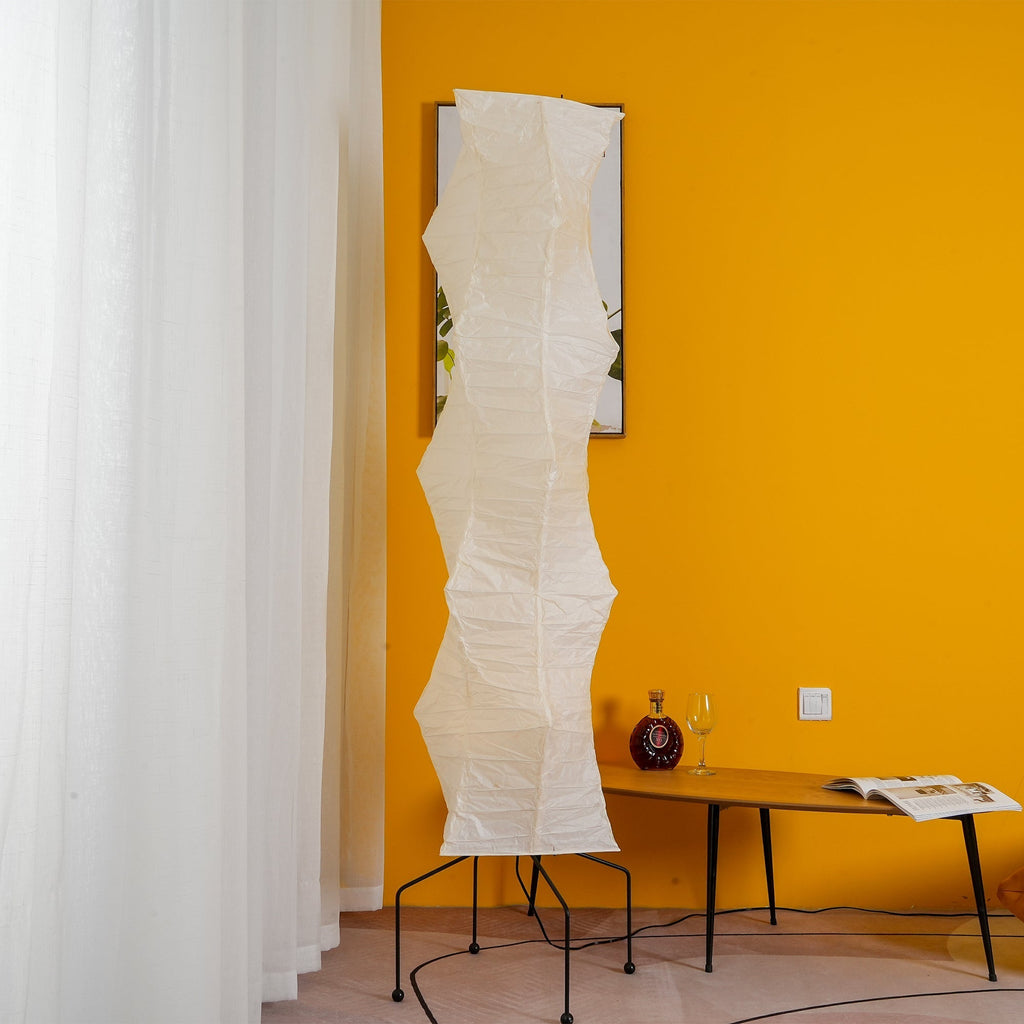 Rice Paper Floor Lamp — Floor Lamp | Maison Monashee — view 178