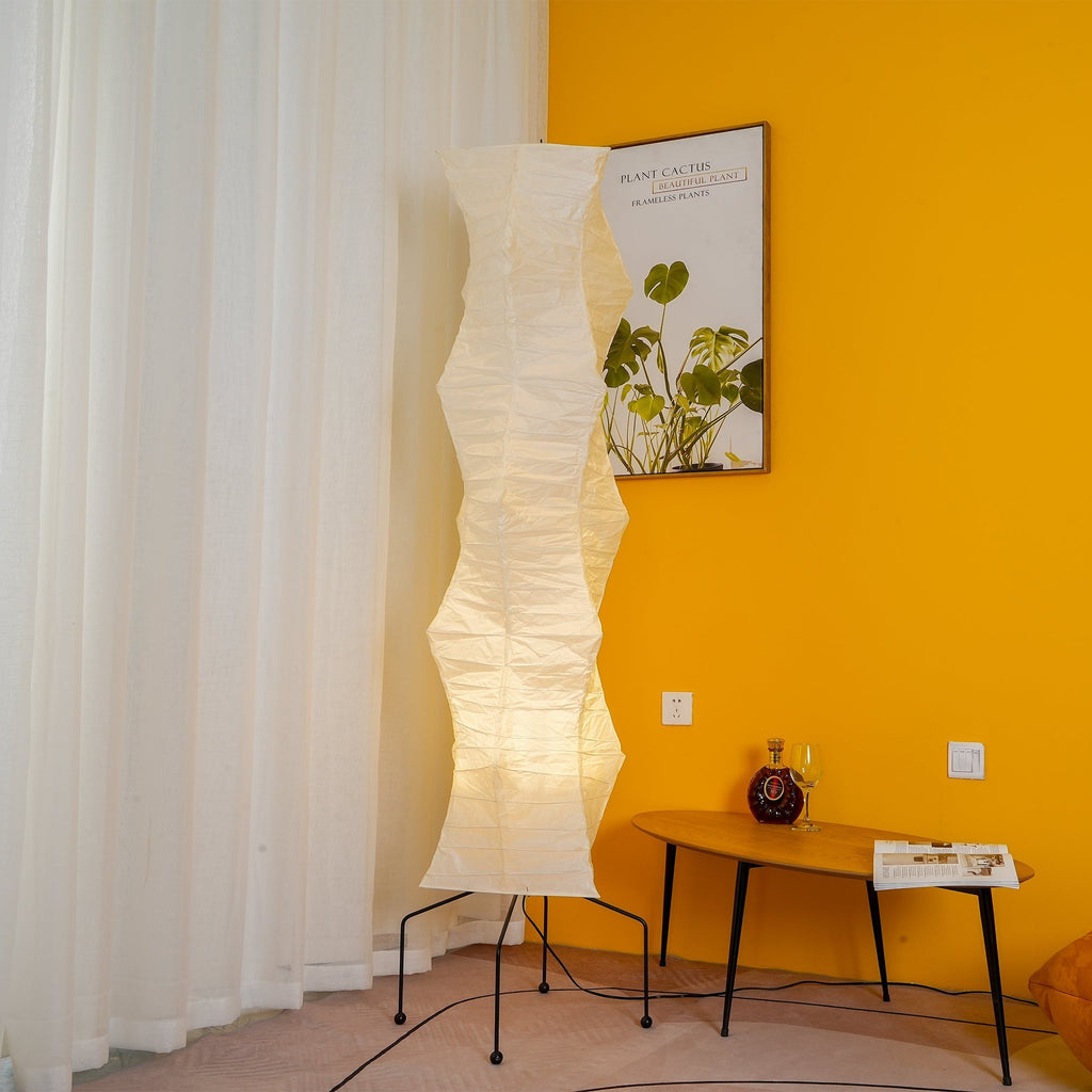 Rice Paper Floor Lamp — Floor Lamp | Maison Monashee — view 180