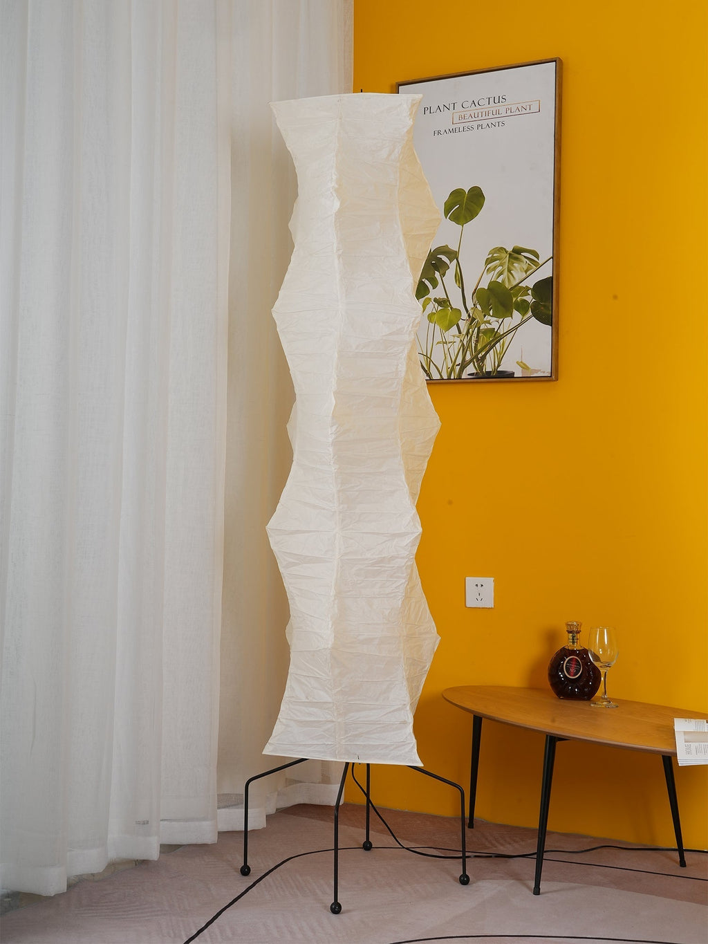 Rice Paper Floor Lamp — Floor Lamp | Maison Monashee — view 181