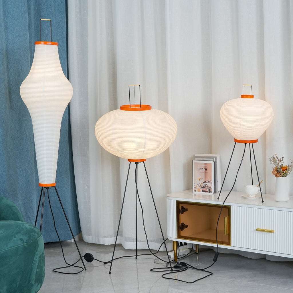 Rice Paper Floor Lamp — Floor Lamp | Maison Monashee — view 39
