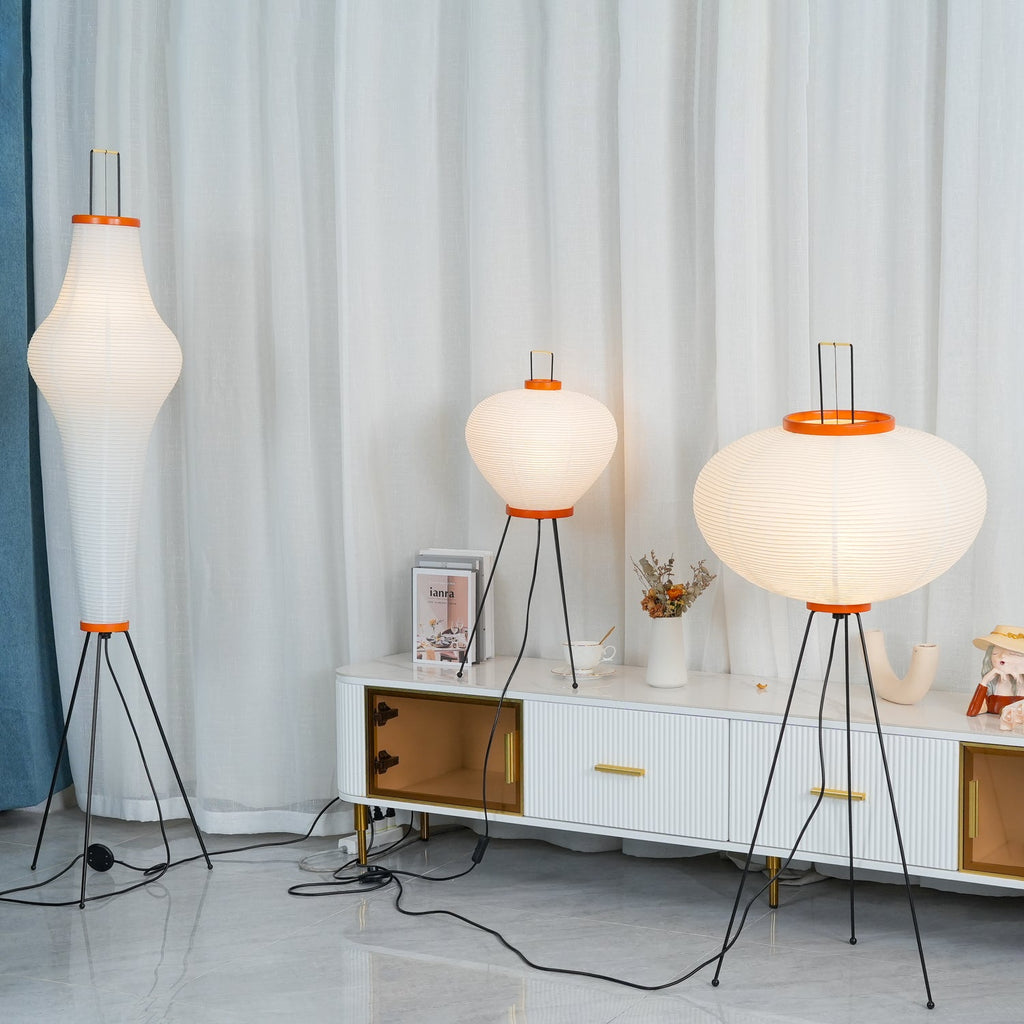 Rice Paper Floor Lamp — Floor Lamp | Maison Monashee — view 40