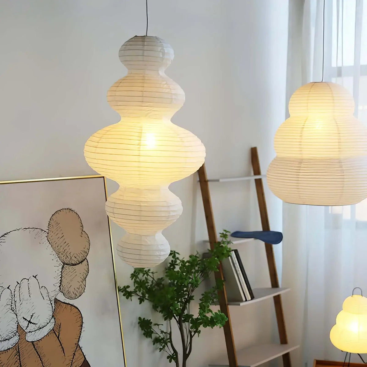 Large Paper Pendant Light — Pendant Light | Maison Monashee — view 12