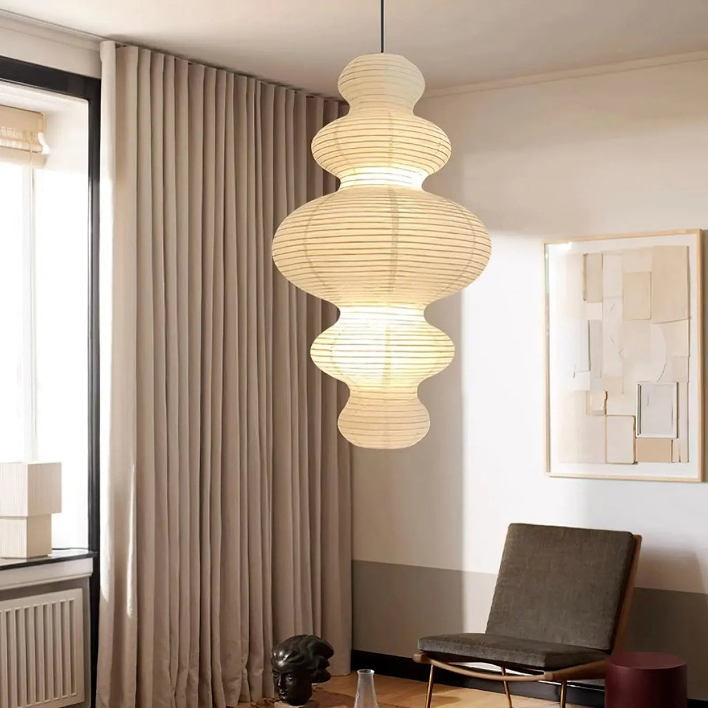 Large Paper Pendant Light — Pendant Light | Maison Monashee — view 29
