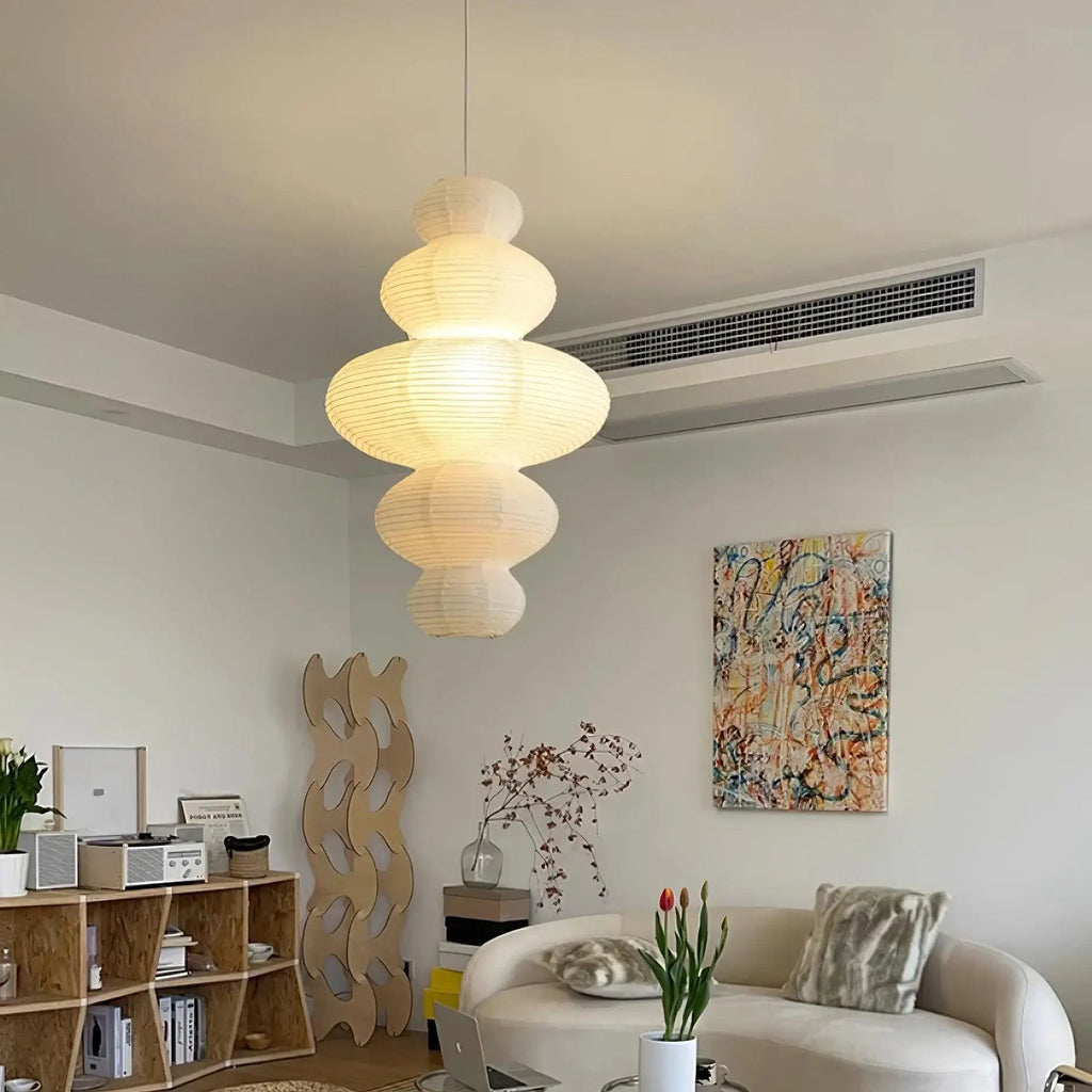 Large Paper Pendant Light — Pendant Light | Maison Monashee — view 30