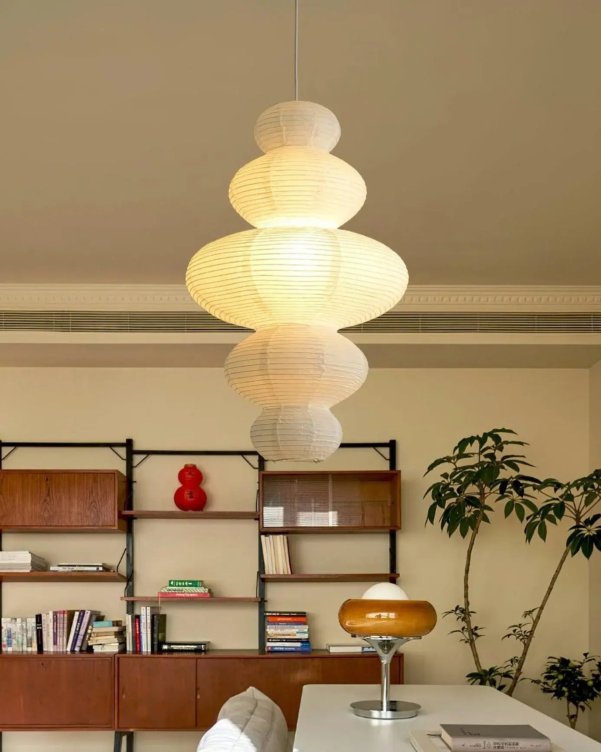 Large Paper Pendant Light — Pendant Light | Maison Monashee — view 32