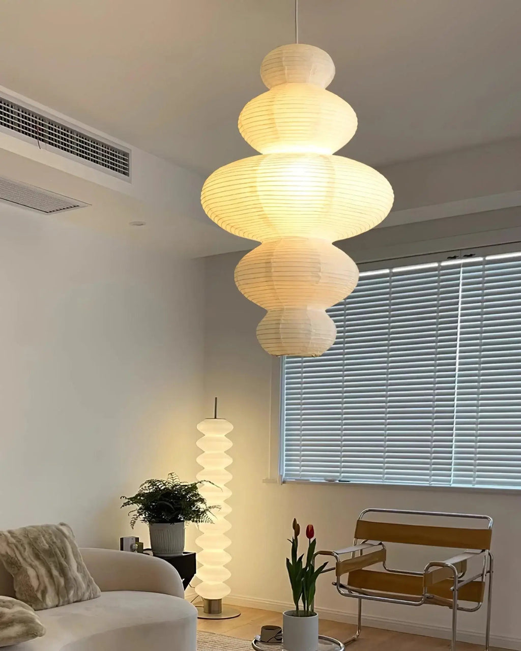 Large Paper Pendant Light — Pendant Light | Maison Monashee — view 33