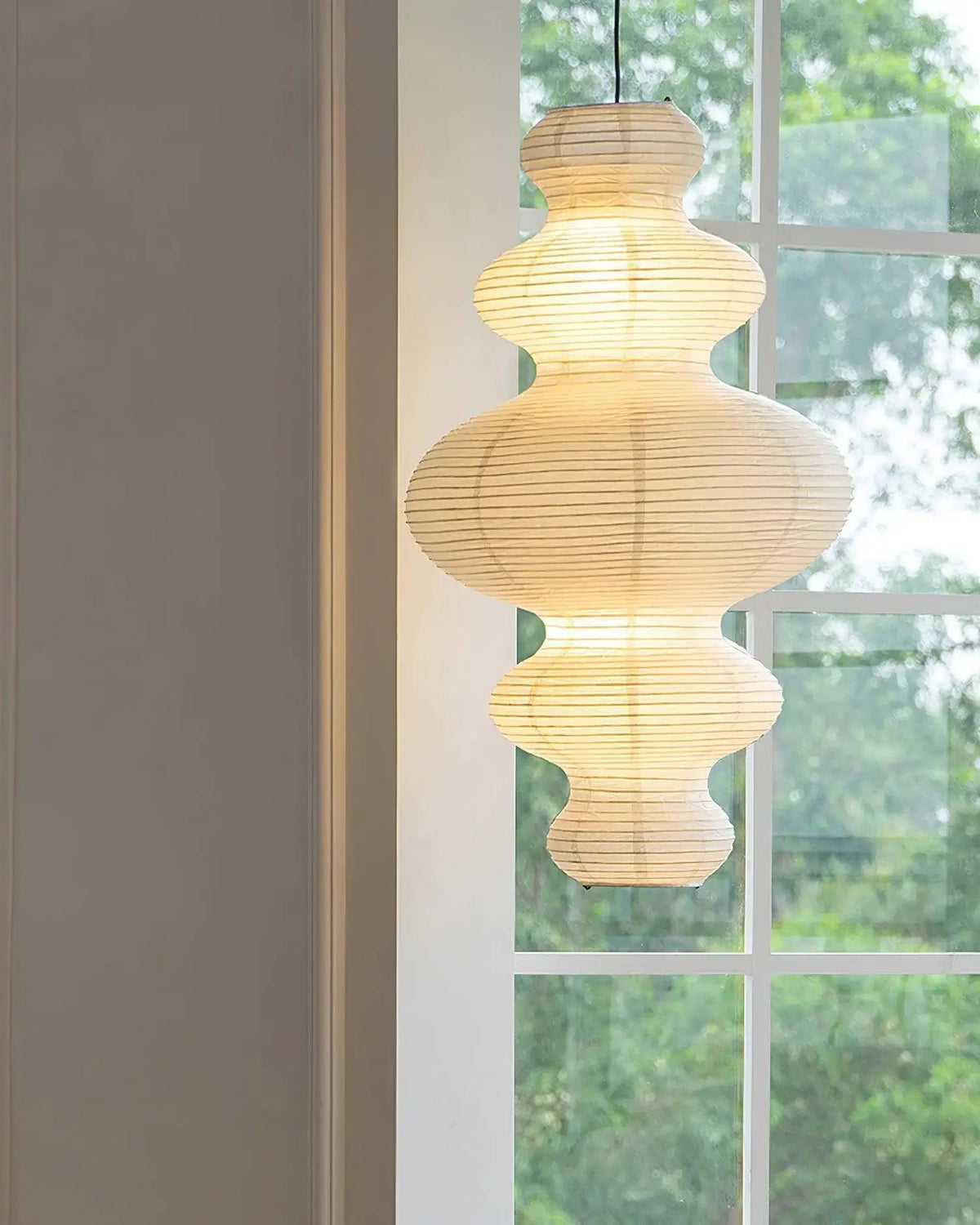 Large Paper Pendant Light — Pendant Light | Maison Monashee — view 36