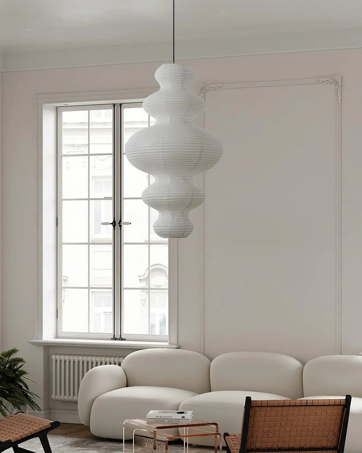 Large Paper Pendant Light — Pendant Light | Maison Monashee — view 37