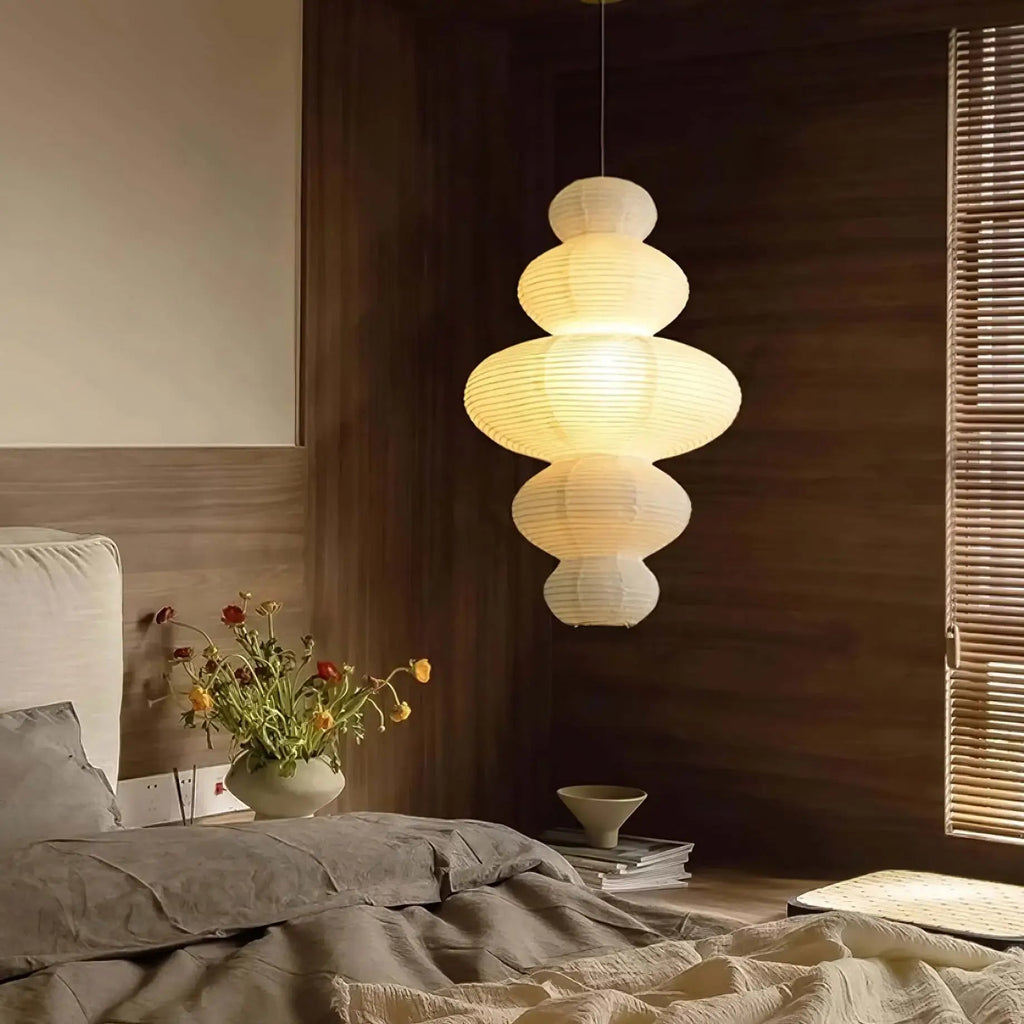 Large Paper Pendant Light — Pendant Light | Maison Monashee — view 21