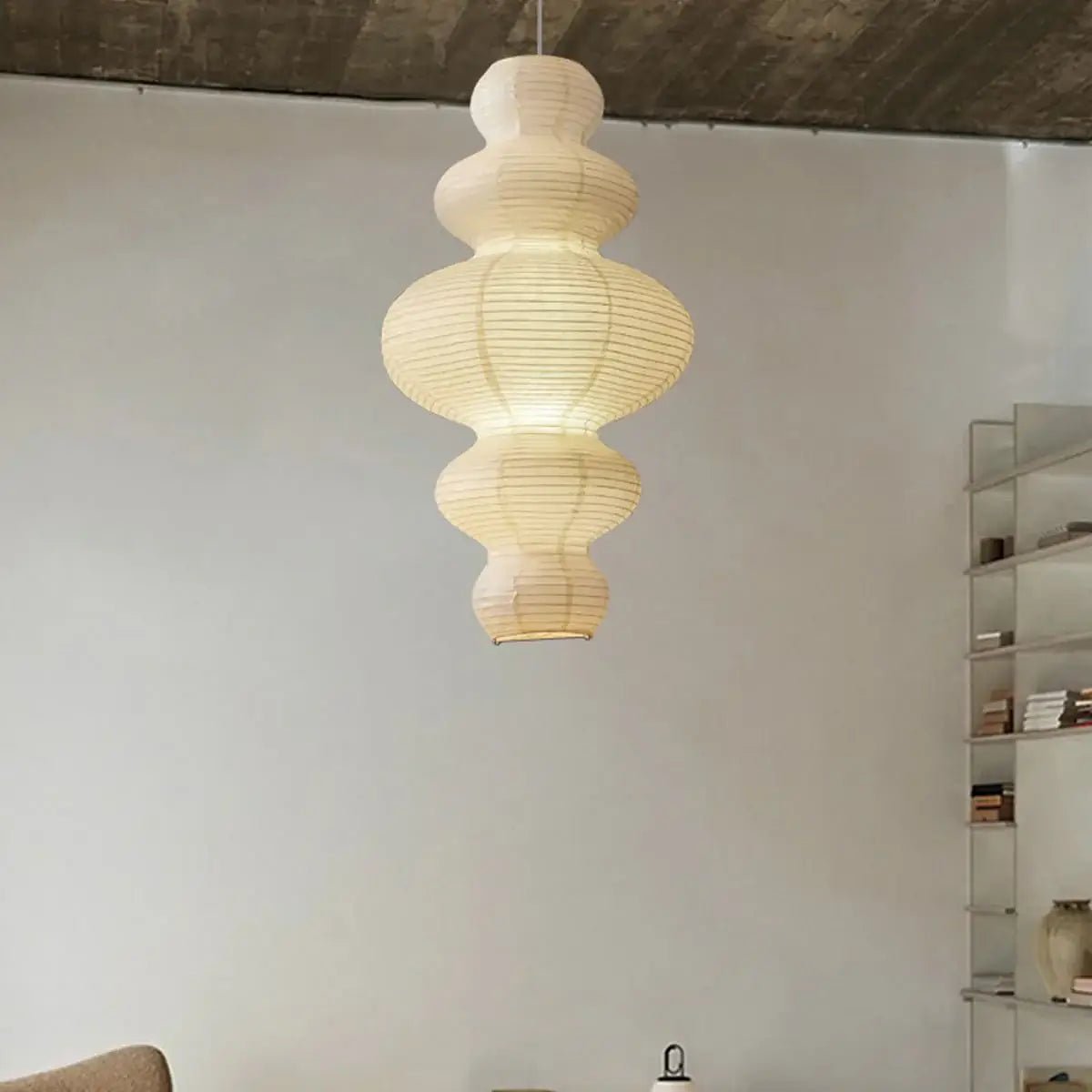 Large Paper Pendant Light — Pendant Light | Maison Monashee — view 26