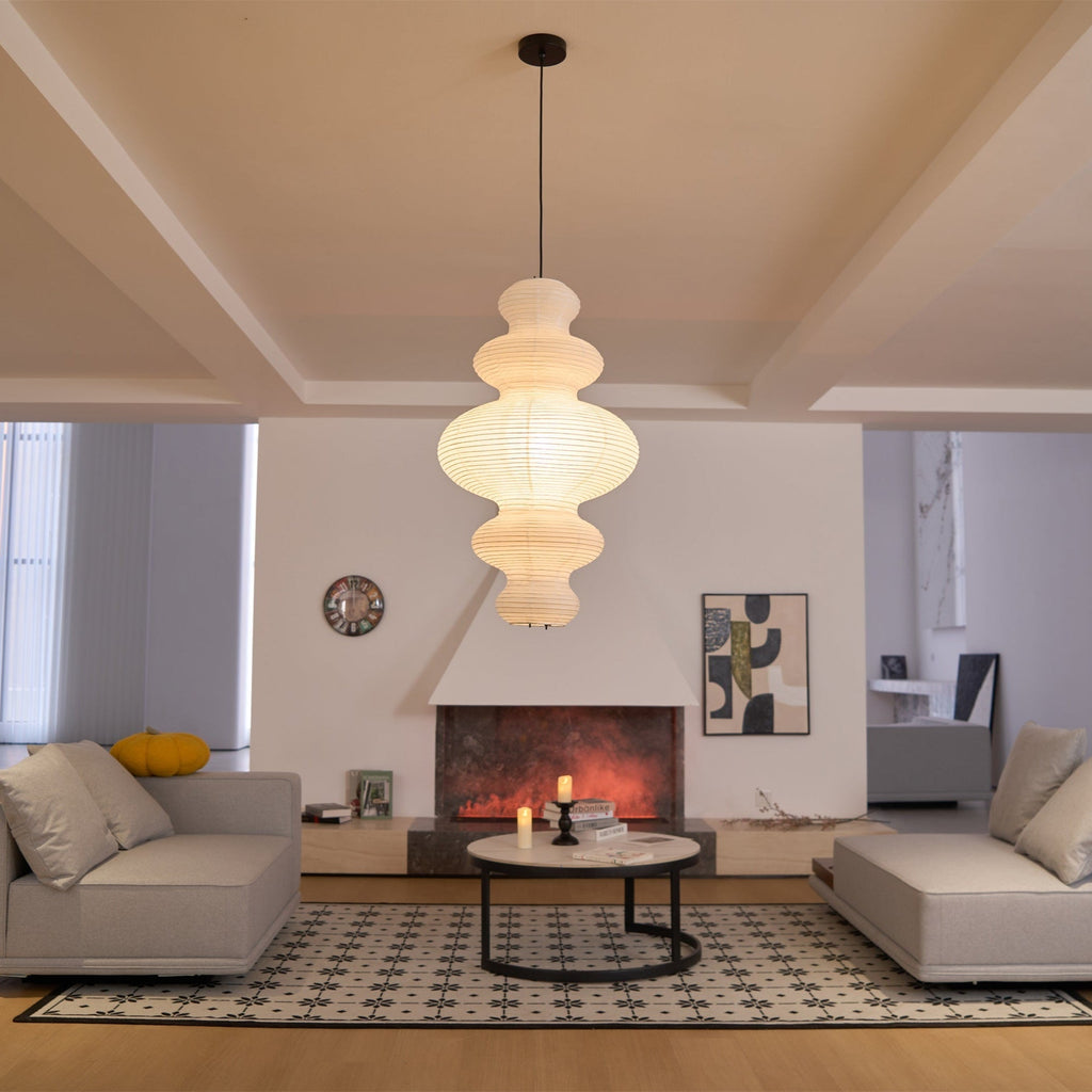 Large Paper Pendant Light — Pendant Light | Maison Monashee — view 14
