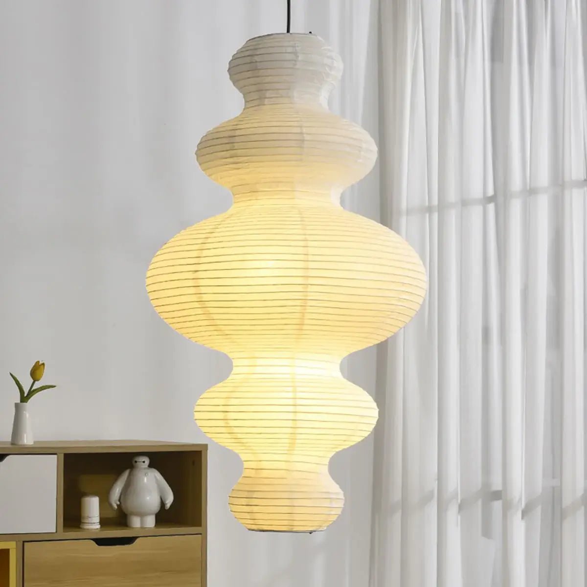 Large Paper Pendant Light — Pendant Light | Maison Monashee — view 20