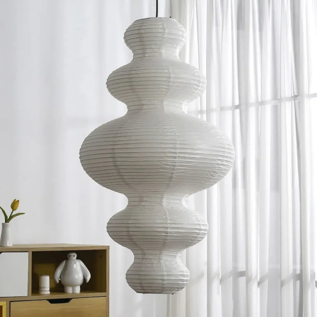 Large Paper Pendant Light — Pendant Light | Maison Monashee — view 28