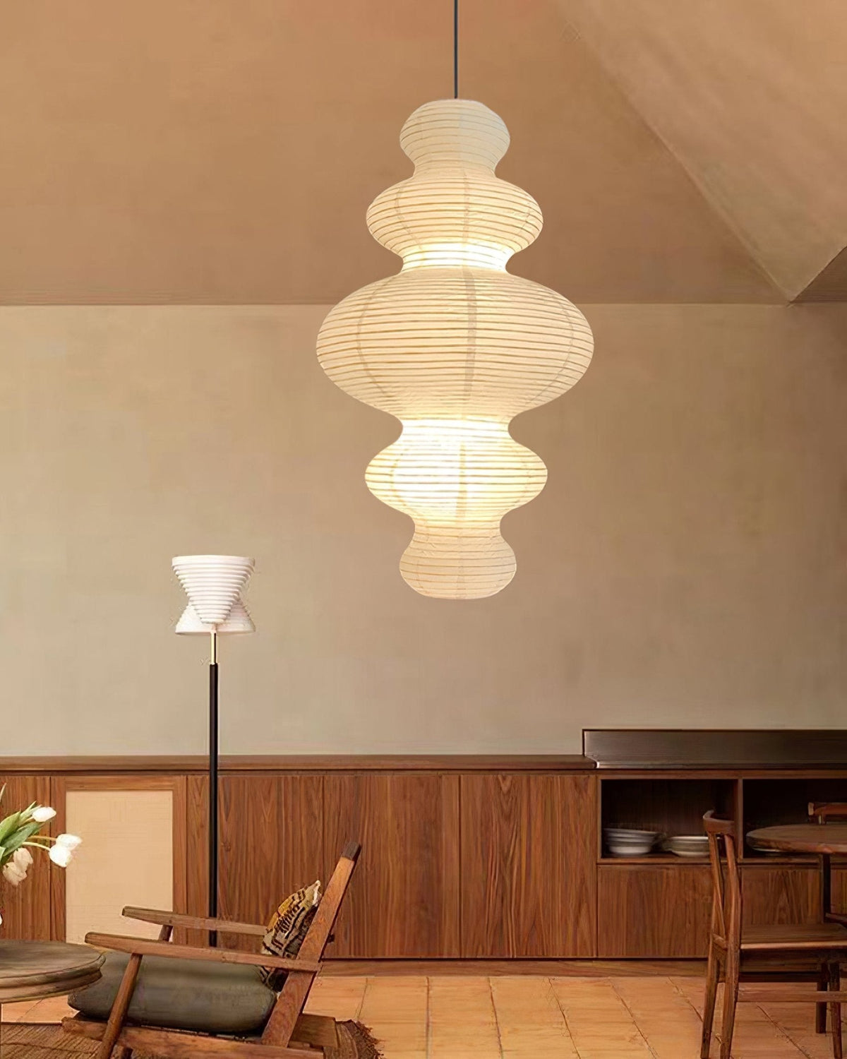 Plug-In Paper Pendant Light — Pendant Light | Maison Monashee — view 18
