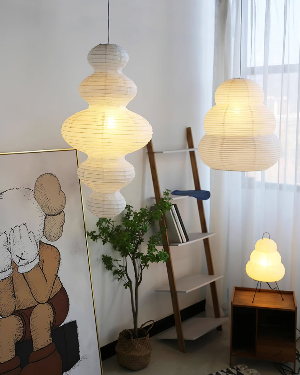 Plug-In Paper Pendant Light — Pendant Light | Maison Monashee — view 35