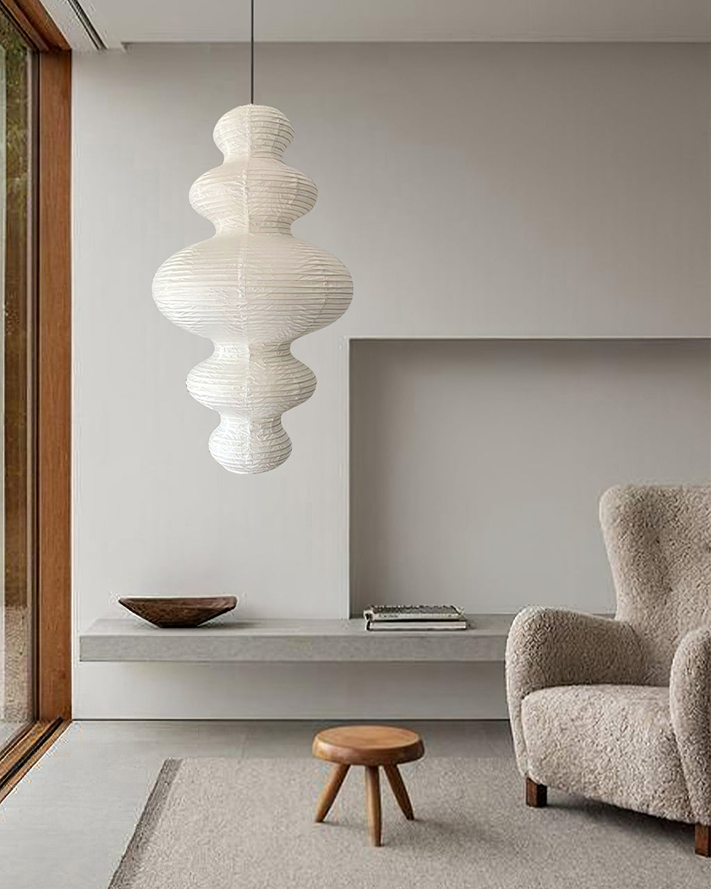 Plug-In Paper Pendant Light — Pendant Light | Maison Monashee — view 24