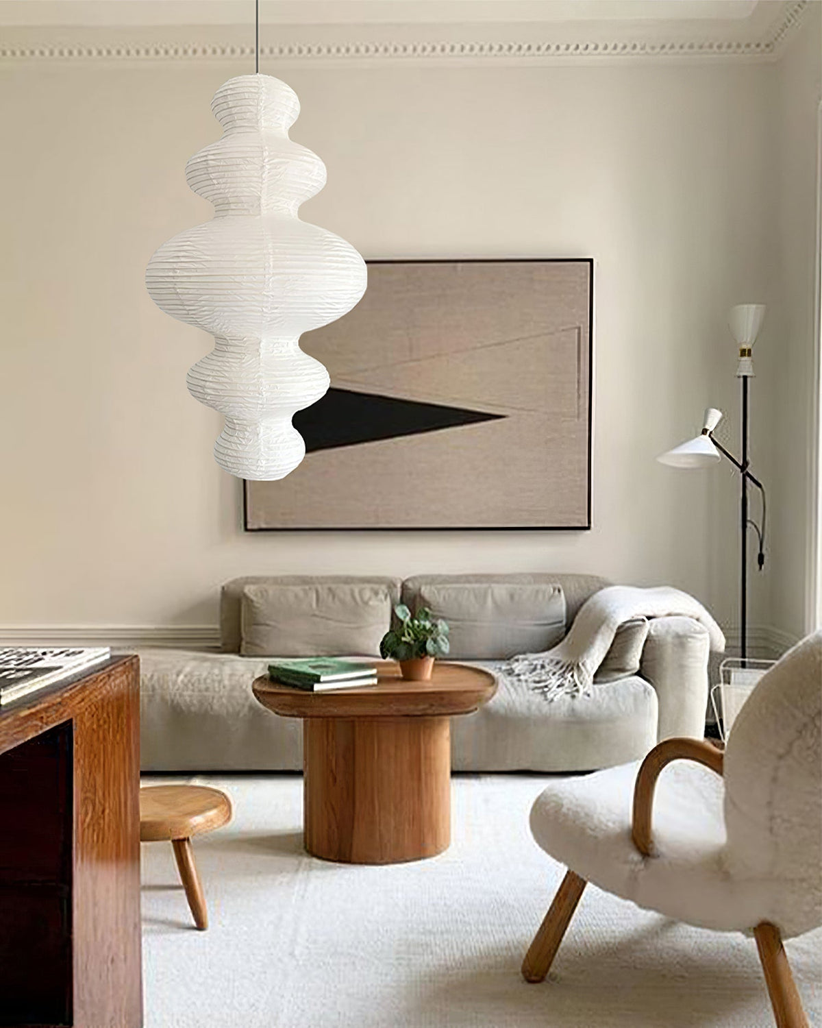 Plug-In Paper Pendant Light — Pendant Light | Maison Monashee — view 30