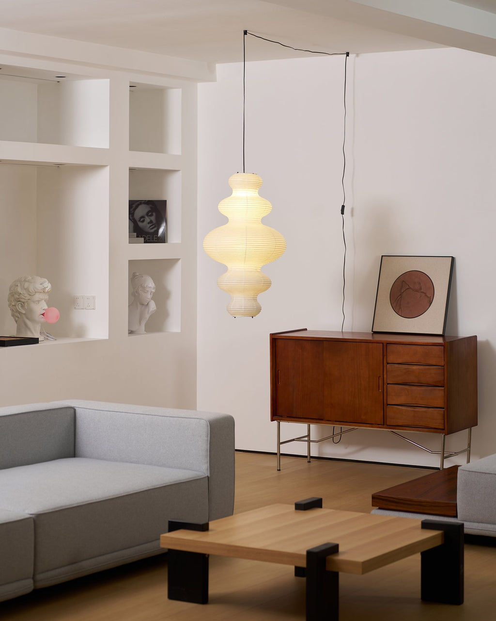 Plug-In Paper Pendant Light — Pendant Light | Maison Monashee — view 10
