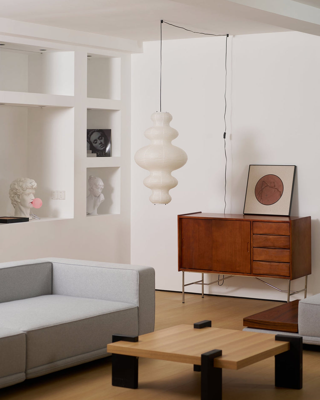 Plug-In Paper Pendant Light — Pendant Light | Maison Monashee — view 40