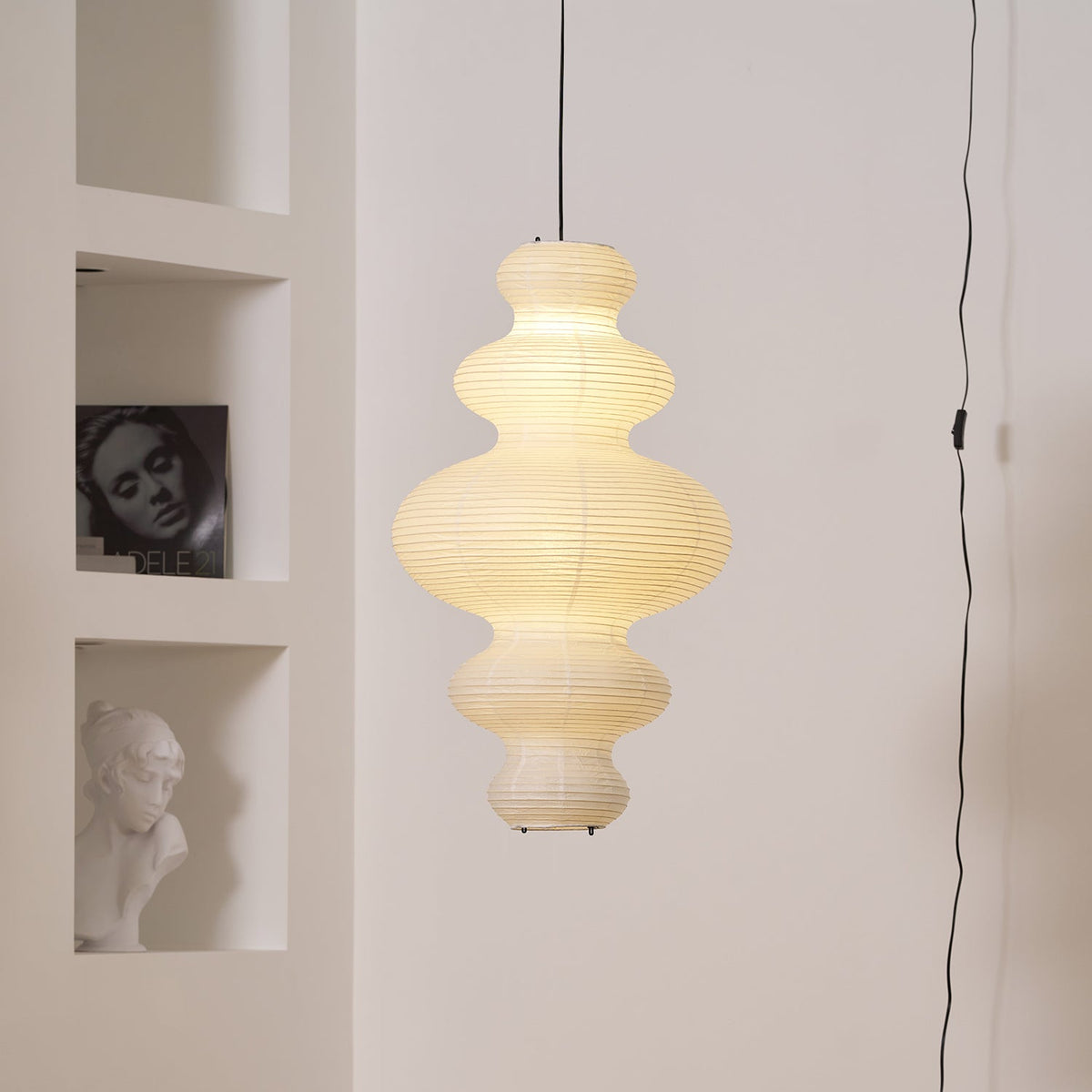 Plug-In Paper Pendant Light — Pendant Light | Maison Monashee — view 45