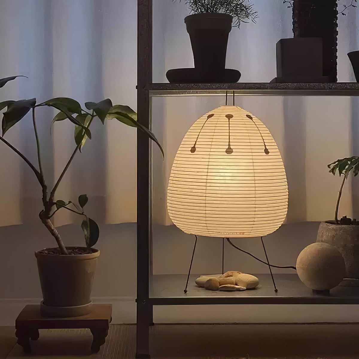 Japanese Lantern Table Lamp — Table Lamp | Maison Monashee — view 85