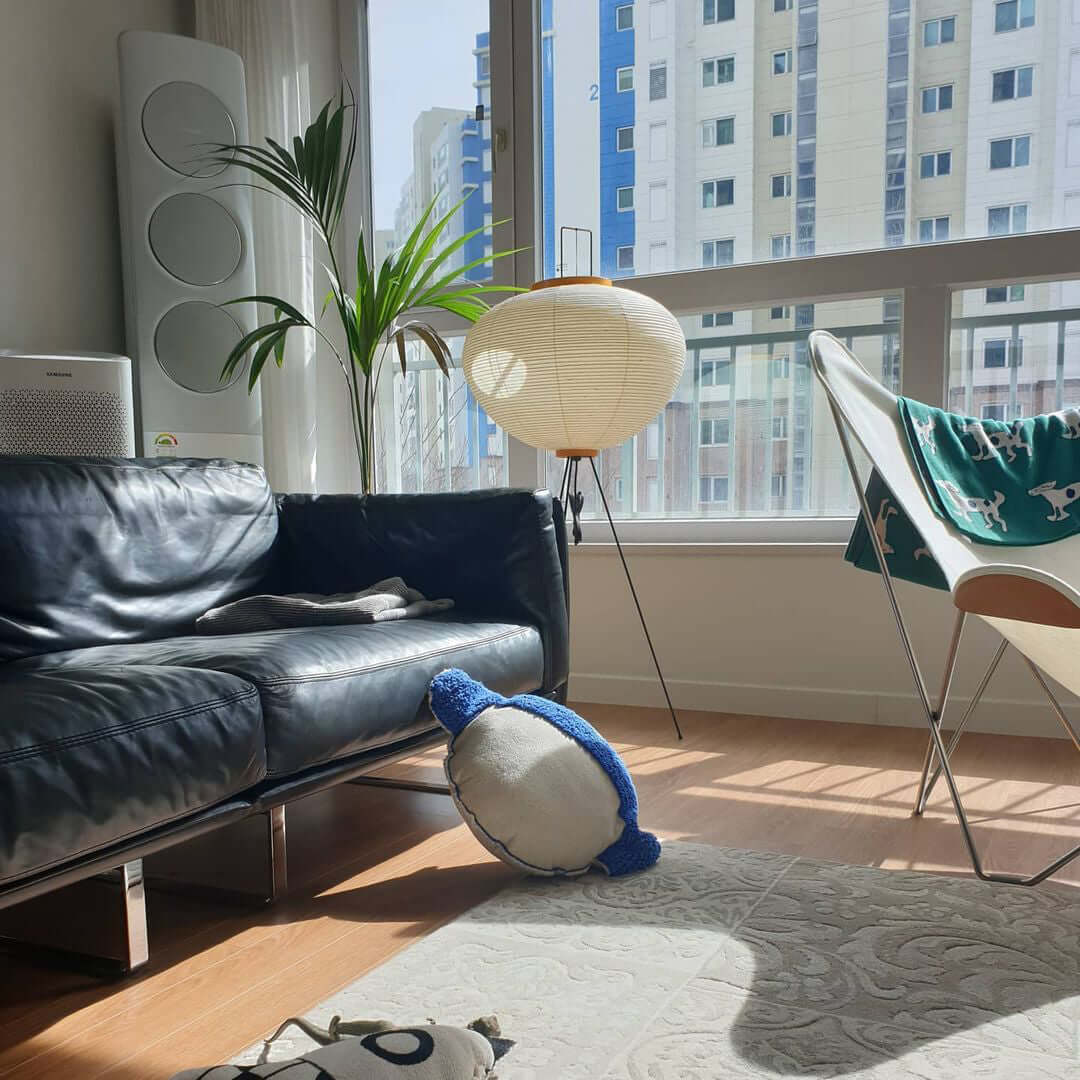 Rice Paper Floor Lamp — Floor Lamp | Maison Monashee — view 72