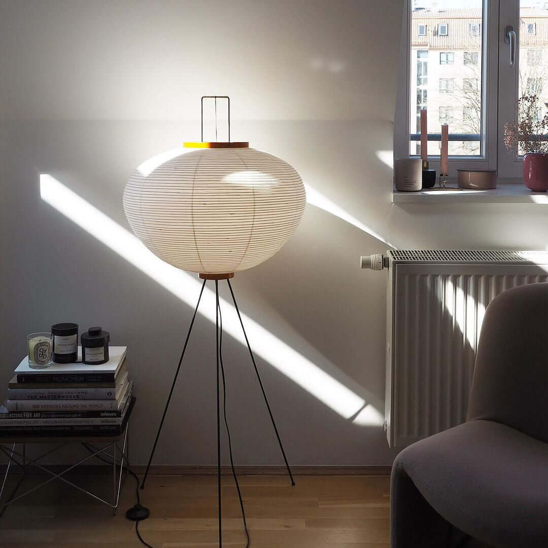 Rice Paper Floor Lamp — Floor Lamp | Maison Monashee — view 76