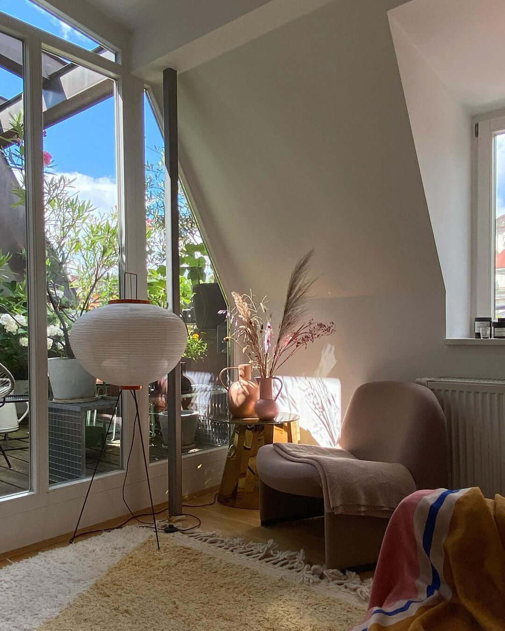 Rice Paper Floor Lamp — Floor Lamp | Maison Monashee — view 77