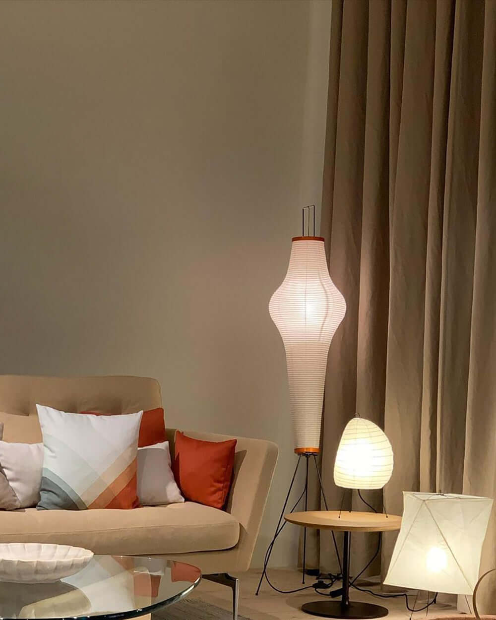 Rice Paper Floor Lamp — Floor Lamp | Maison Monashee — view 34