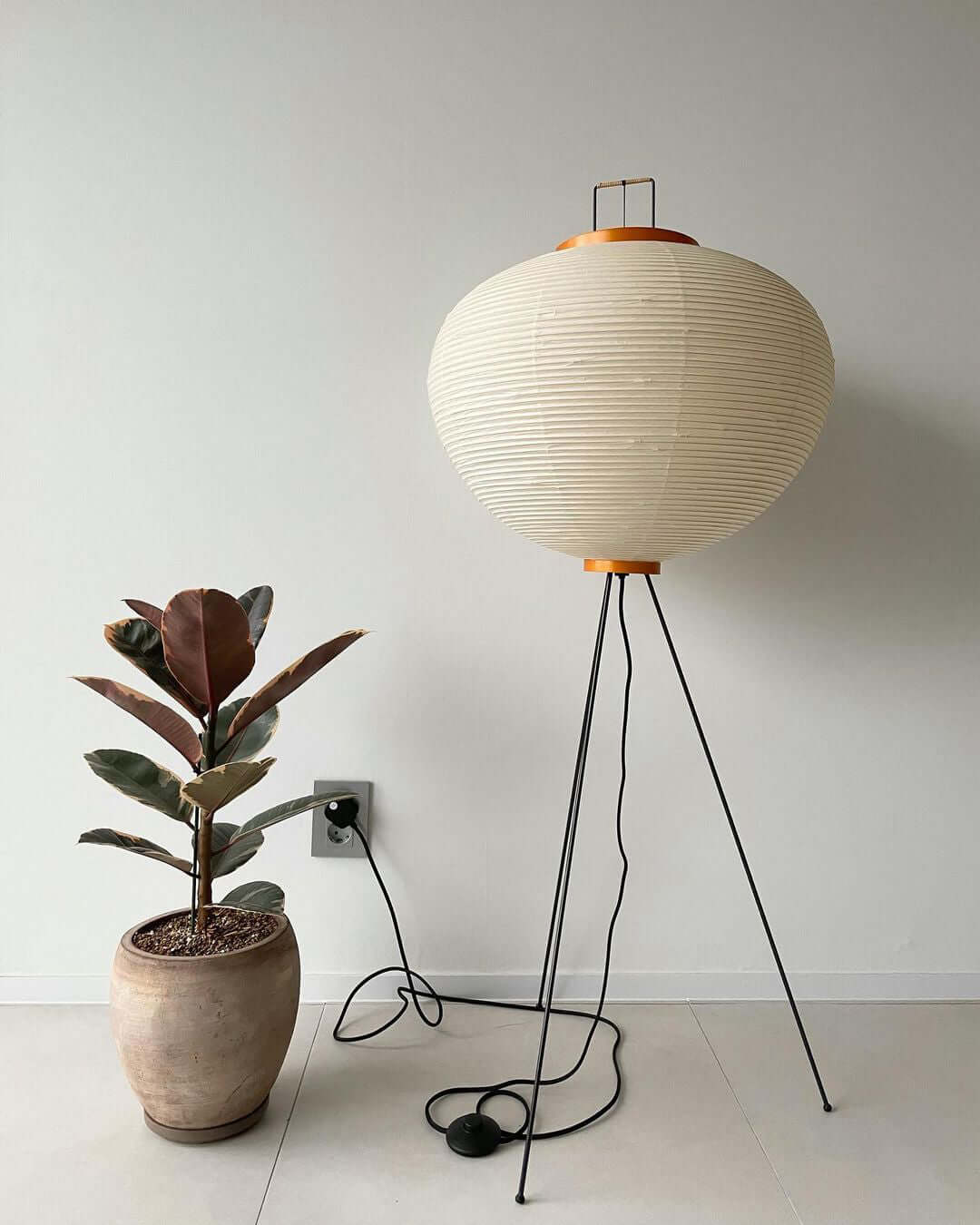 Rice Paper Floor Lamp — Floor Lamp | Maison Monashee — view 80
