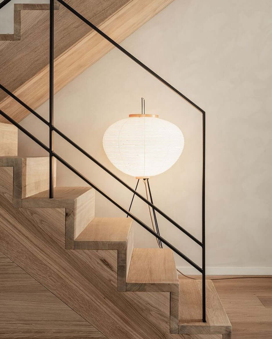 Rice Paper Floor Lamp — Floor Lamp | Maison Monashee — view 81