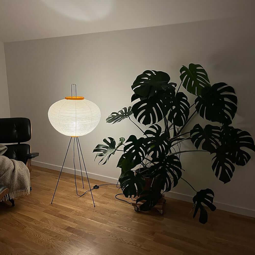 Rice Paper Floor Lamp — Floor Lamp | Maison Monashee — view 83
