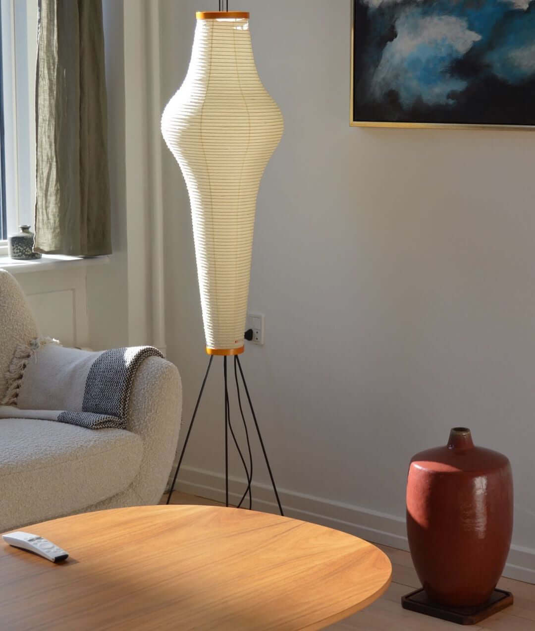 Rice Paper Floor Lamp — Floor Lamp | Maison Monashee — view 84