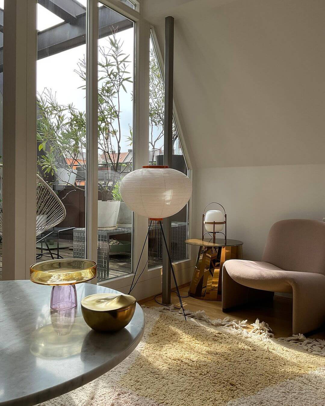 Rice Paper Floor Lamp — Floor Lamp | Maison Monashee — view 87