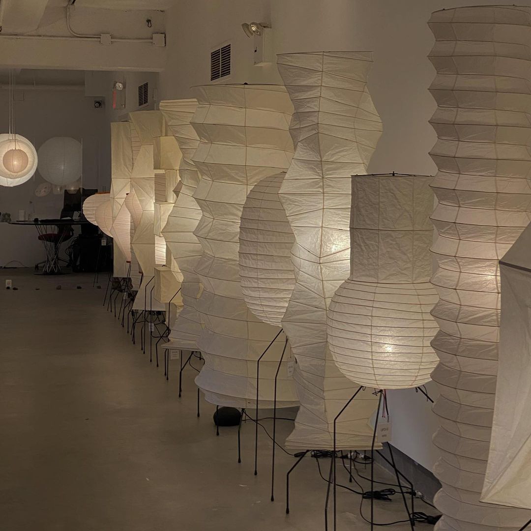 Rice Paper Floor Lamp — Floor Lamp | Maison Monashee — view 147