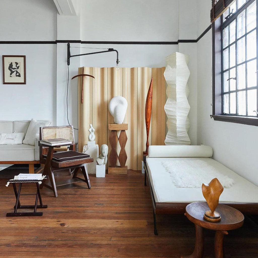 Rice Paper Floor Lamp — Floor Lamp | Maison Monashee — view 149