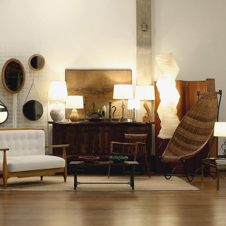 Rice Paper Floor Lamp — Floor Lamp | Maison Monashee — view 156