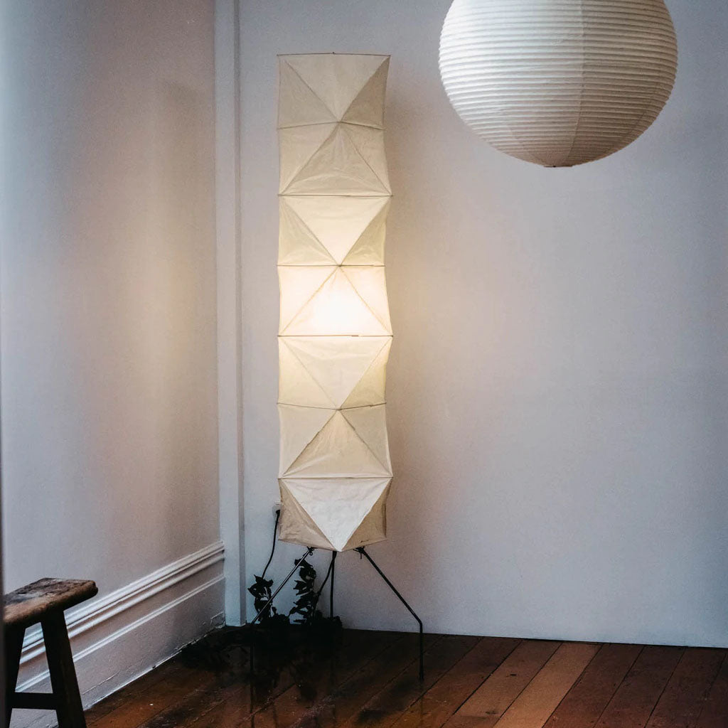 Rice Paper Floor Lamp — Floor Lamp | Maison Monashee — view 146