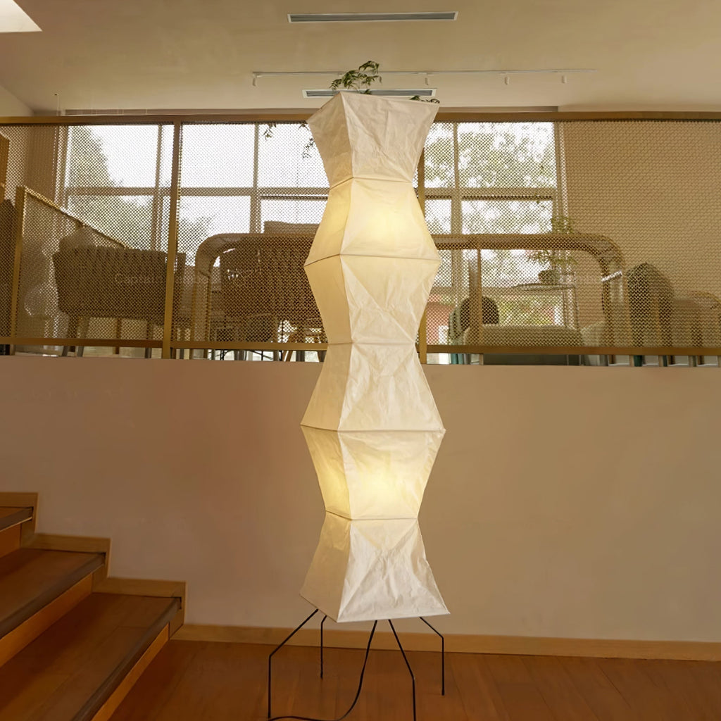 Rice Paper Floor Lamp — Floor Lamp | Maison Monashee — view 24