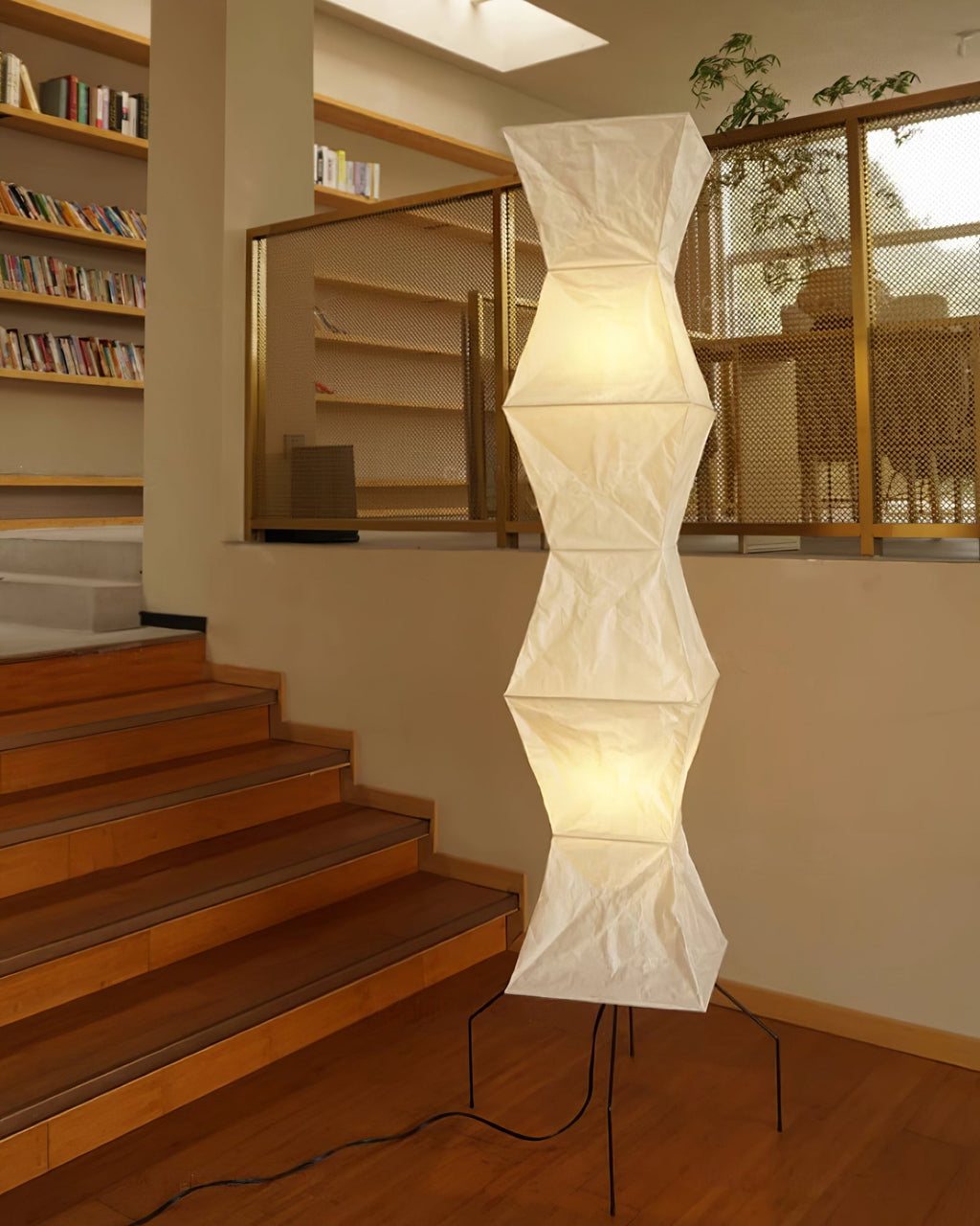 Rice Paper Floor Lamp — Floor Lamp | Maison Monashee — view 173