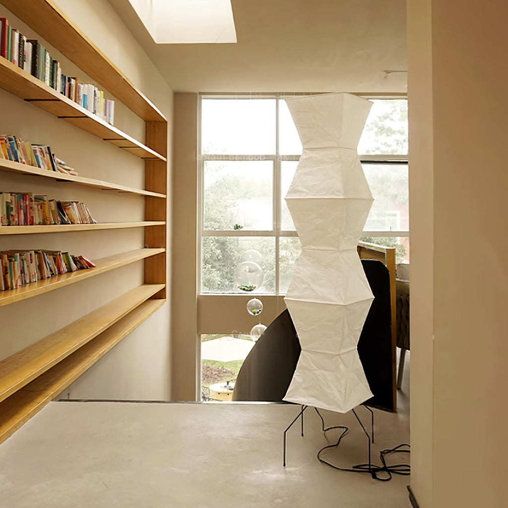 Rice Paper Floor Lamp — Floor Lamp | Maison Monashee — view 166