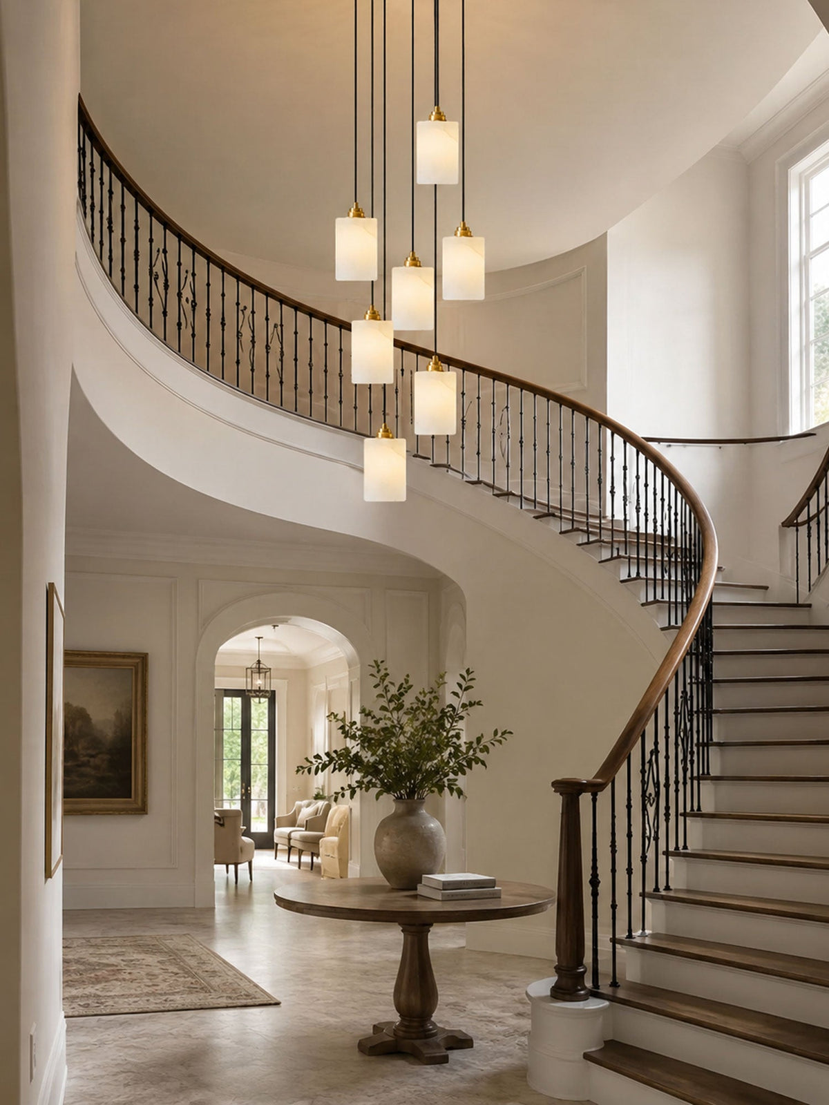 Black Stairwell Chandelier — Chandelier | Maison Monashee — view 7