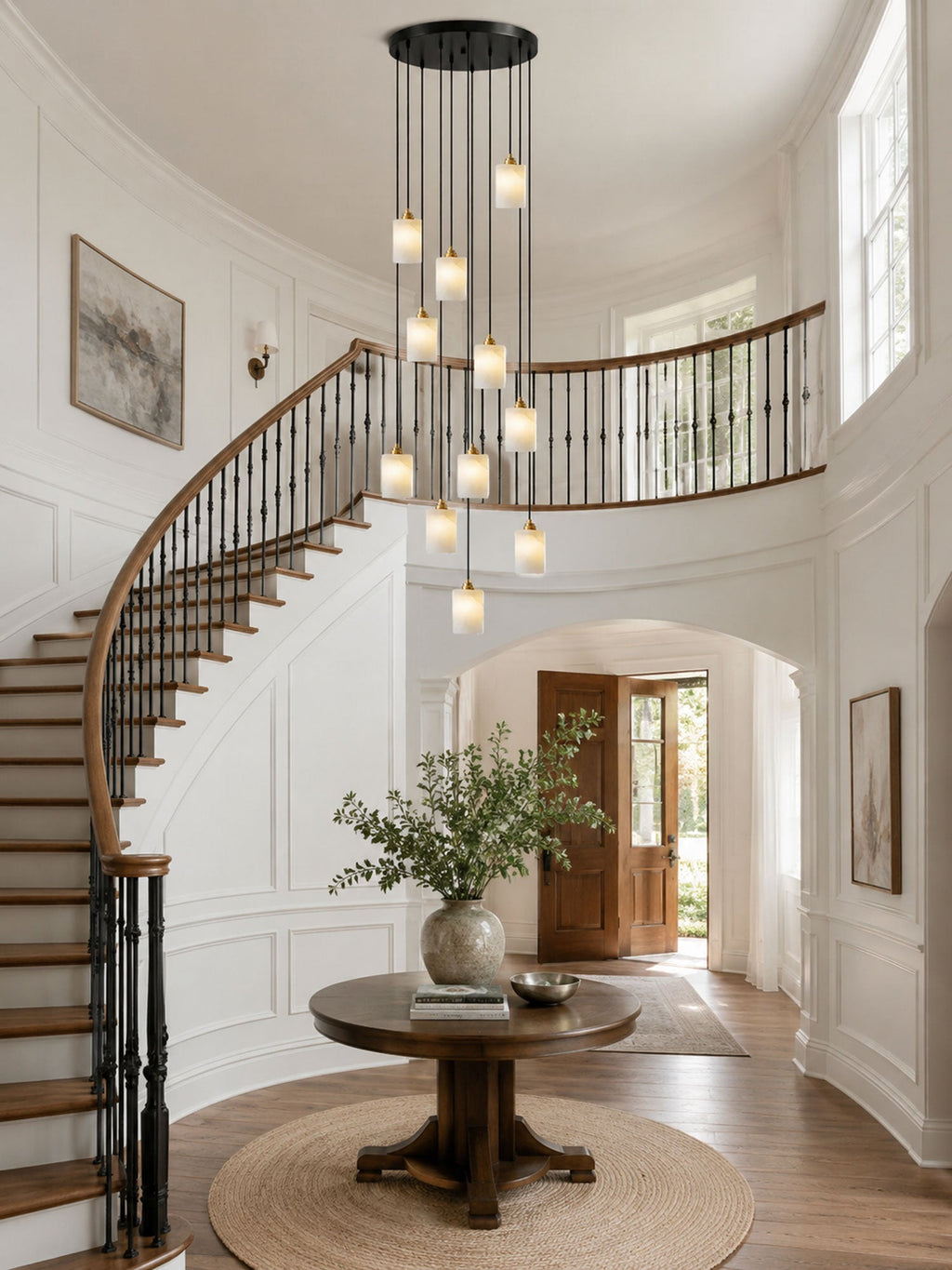 Black Stairwell Chandelier — Chandelier | Maison Monashee — view 3