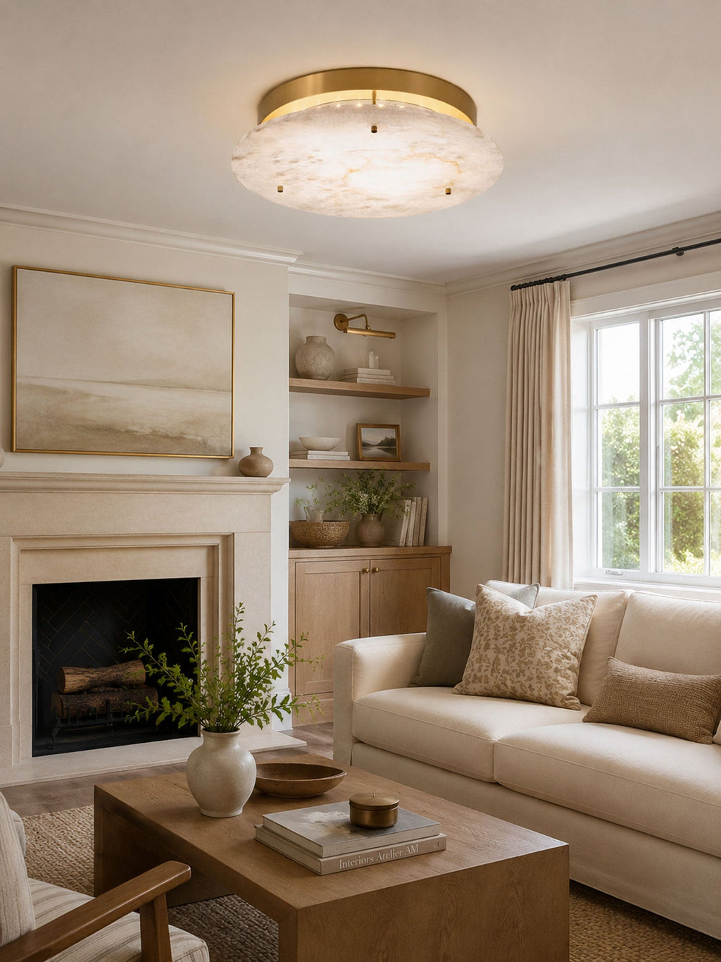 Flush Mount Disc Light — Ceiling Light | Maison Monashee — view 9