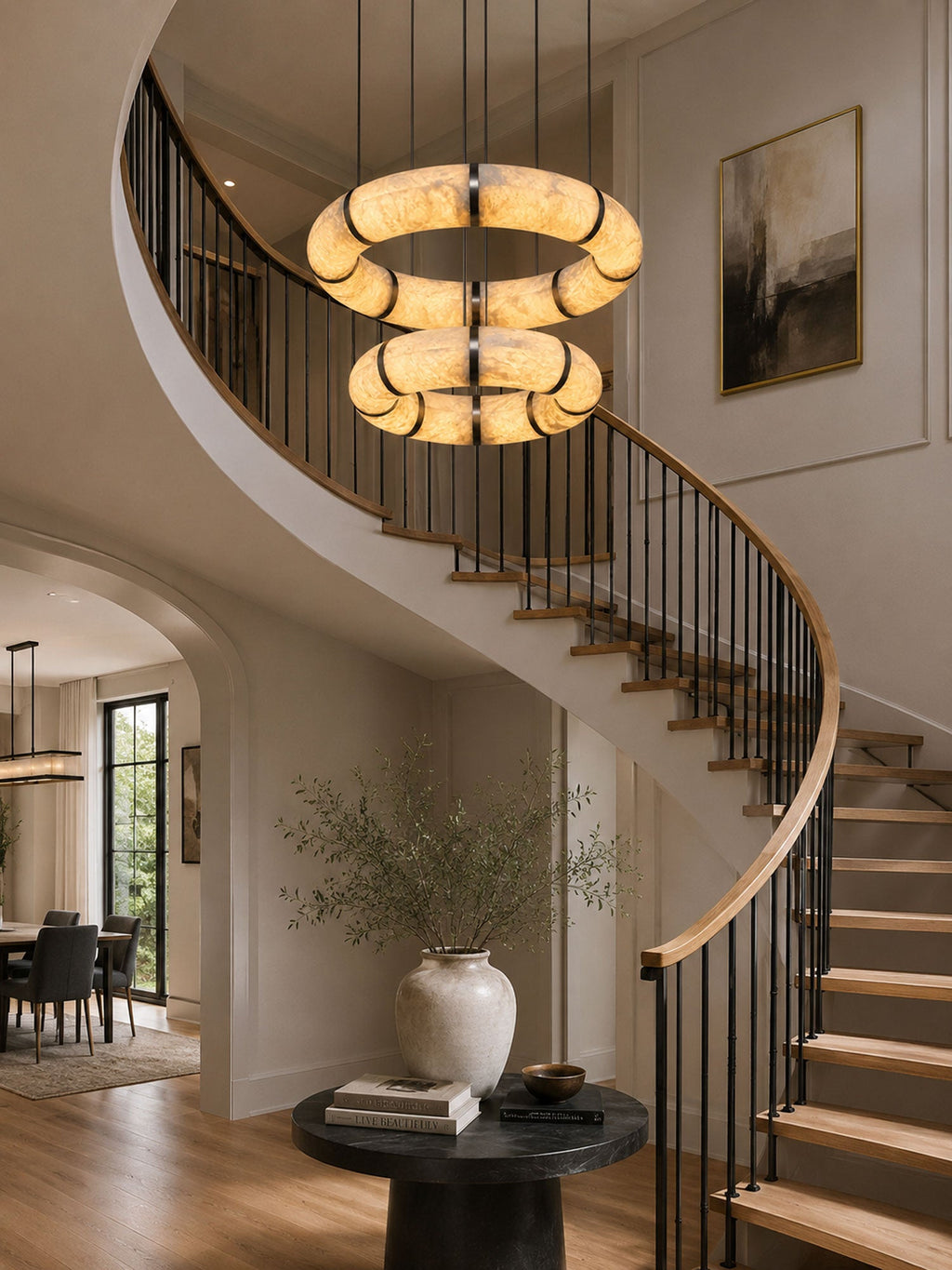 2 Ring Chandelier — Chandelier | Maison Monashee — view 7