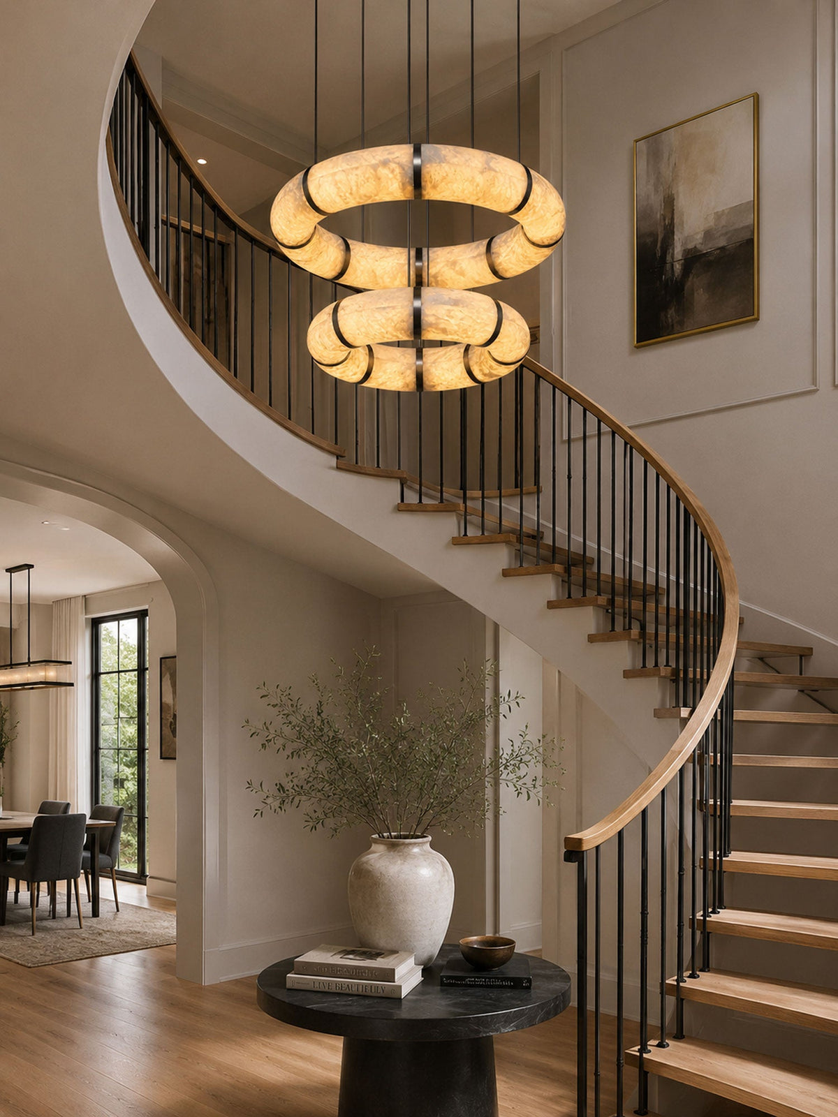 2 Ring Chandelier — Chandelier | Maison Monashee — view 7