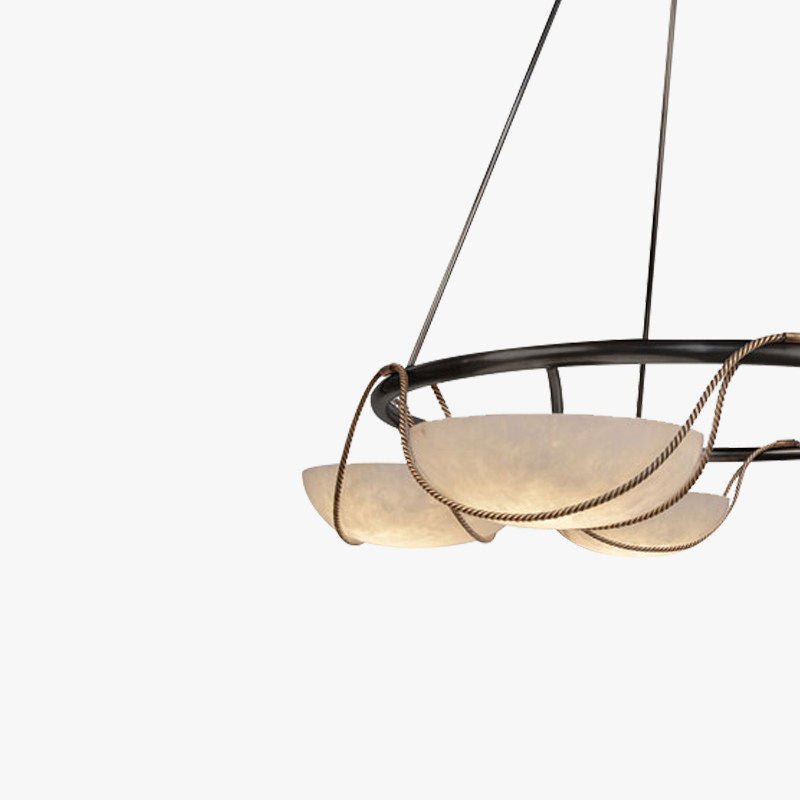 Alabaster Ring Chandelier — Chandelier | Maison Monashee — view 6