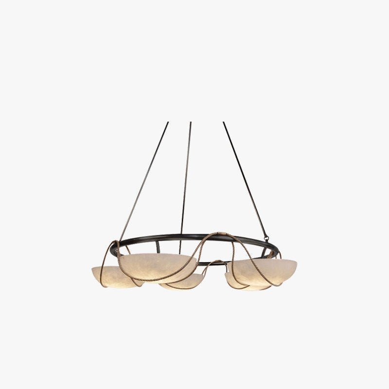 Alabaster Ring Chandelier — Chandelier | Maison Monashee — view 7