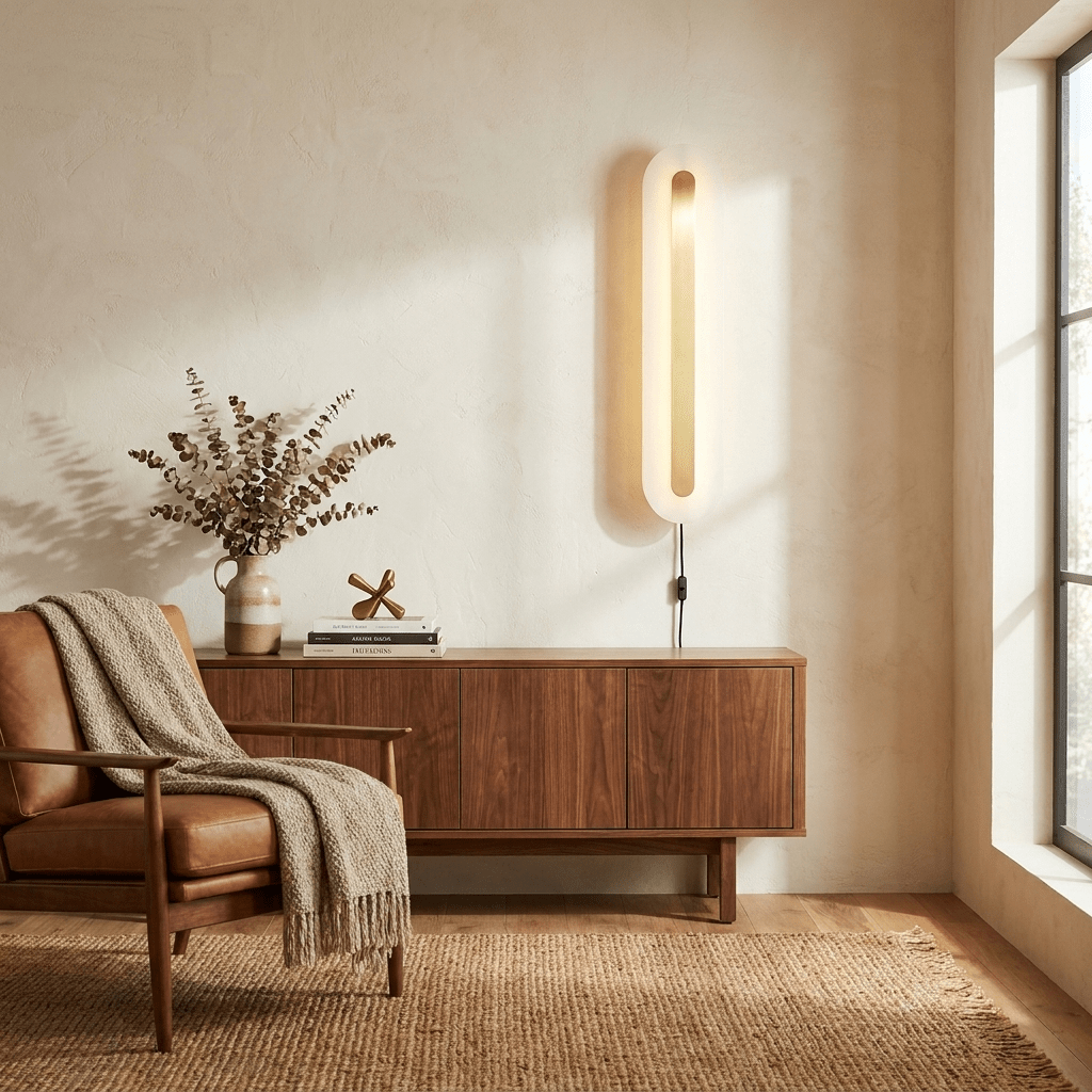 White Wall Light with Switch — Wall Sconce | Maison Monashee — view 6
