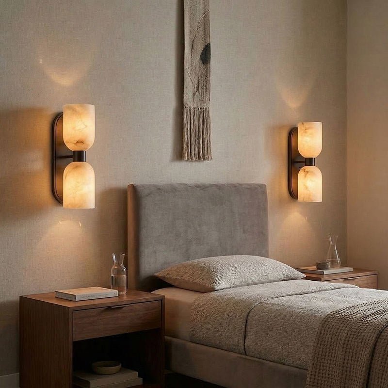Alabaster Wall Sconce Bathroom — Wall Sconce | Maison Monashee — view 10